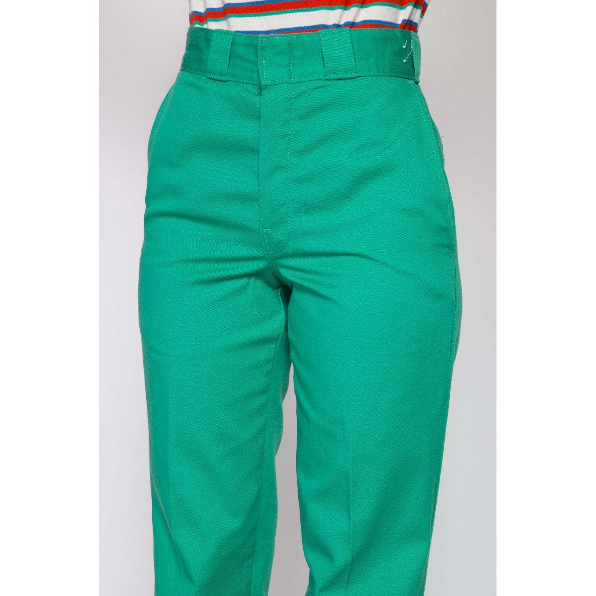 27x32 70s Dickies Teal Green Workwear Pants – Flying Apple Vintage