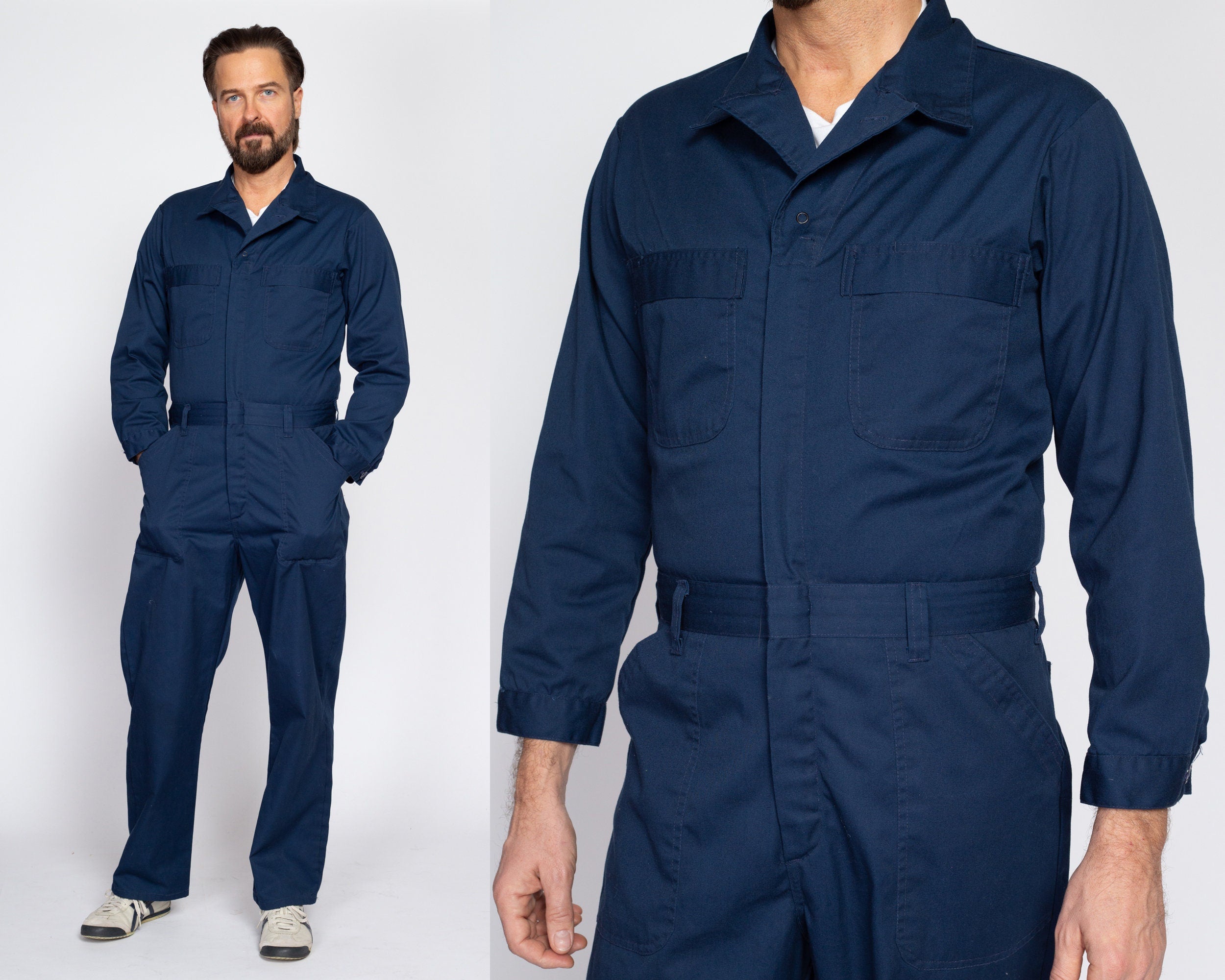 Navy store blue workwear