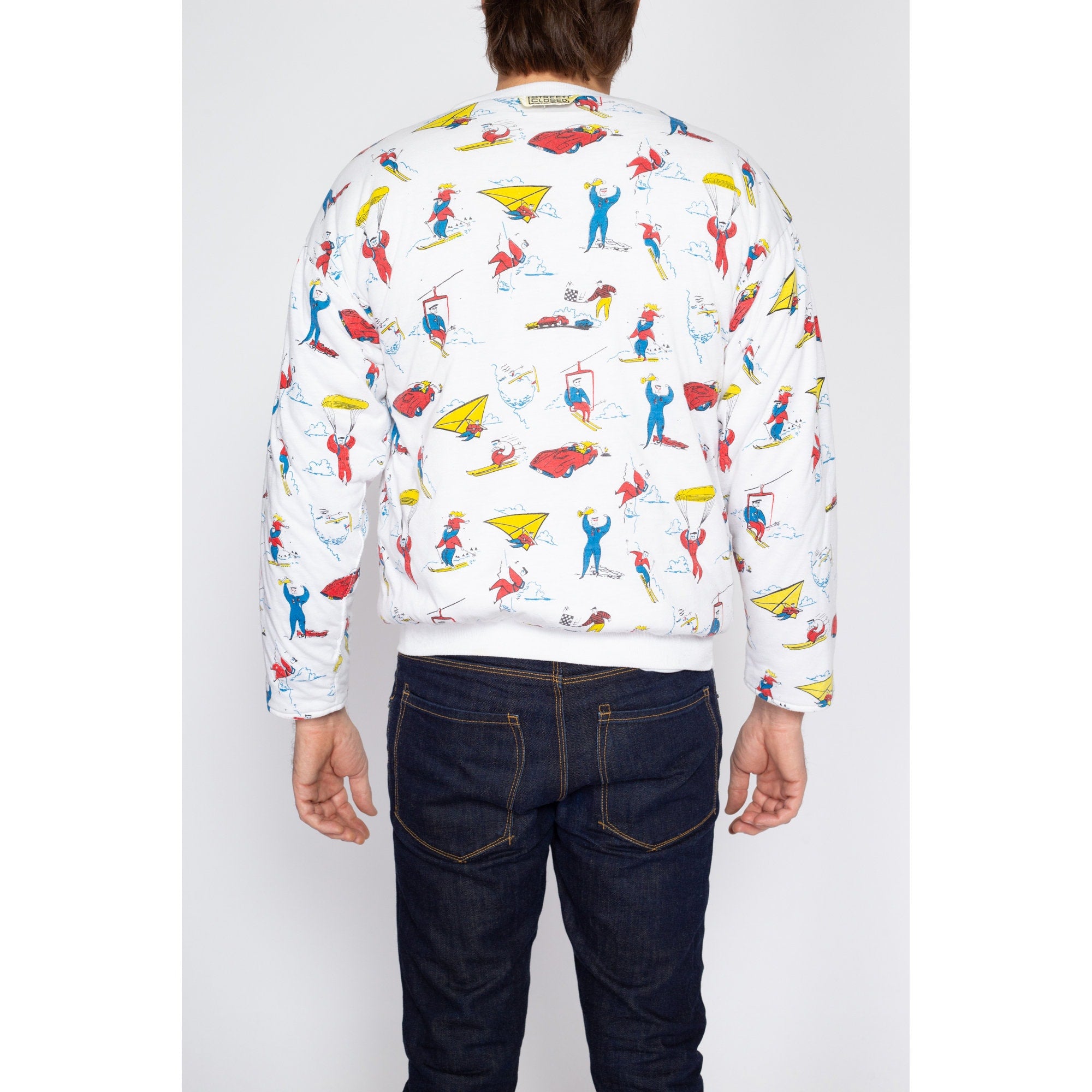 Vintage Big Bird Skiing Crewneck kids outlets 6