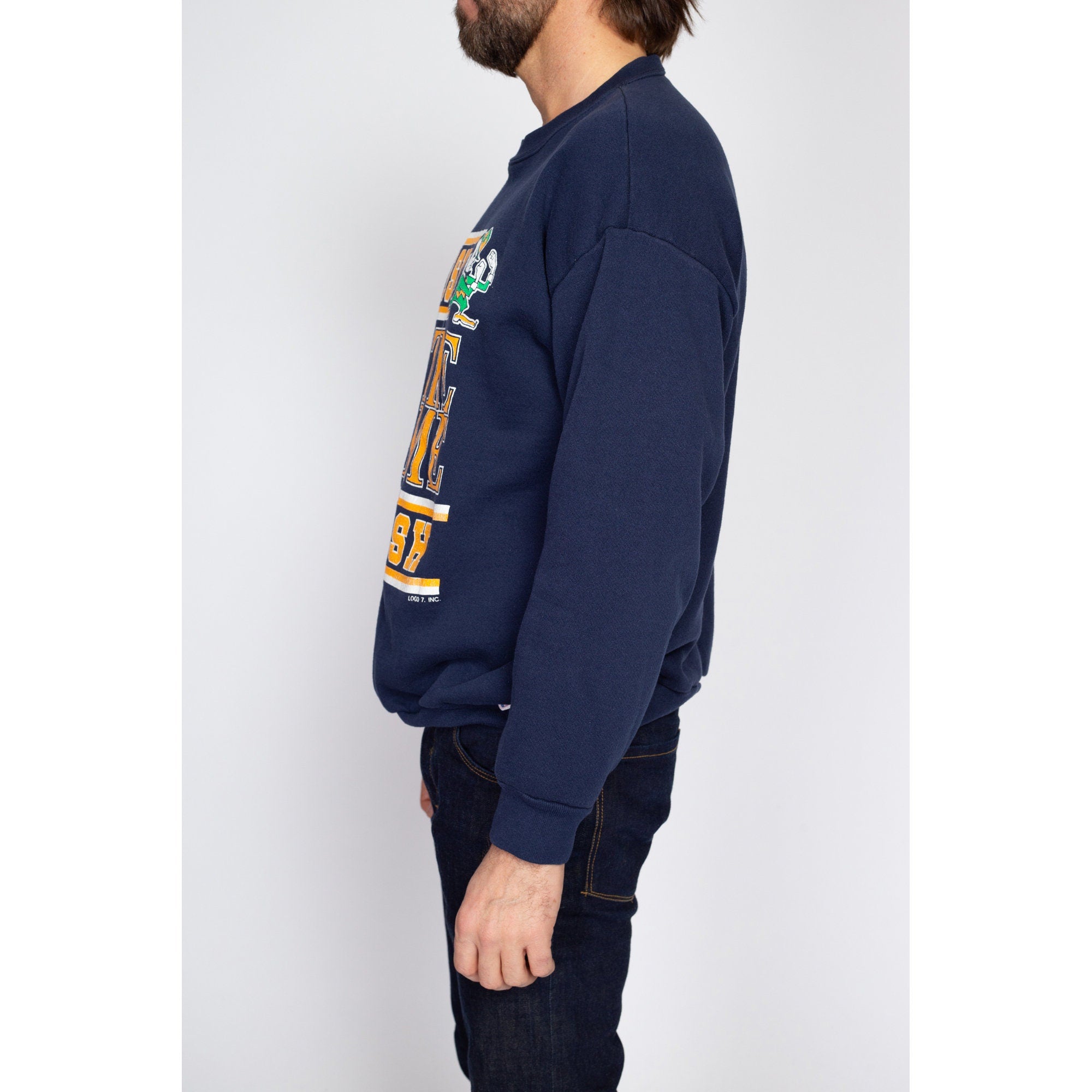 Large 90s University Of Notre Dame Fighting Irish Sweatshirt