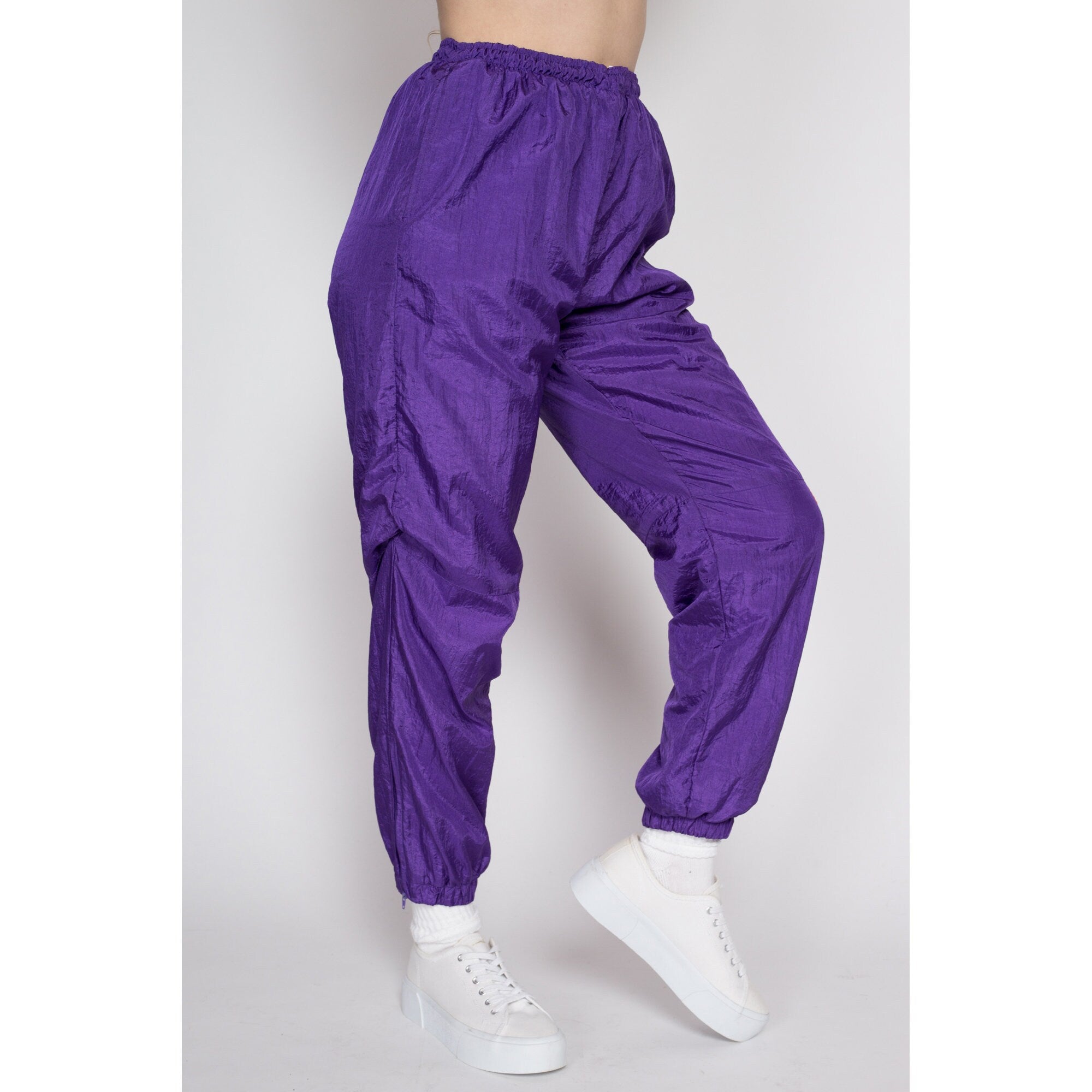 Medium 80s Purple Jogger Track Pants – Flying Apple Vintage