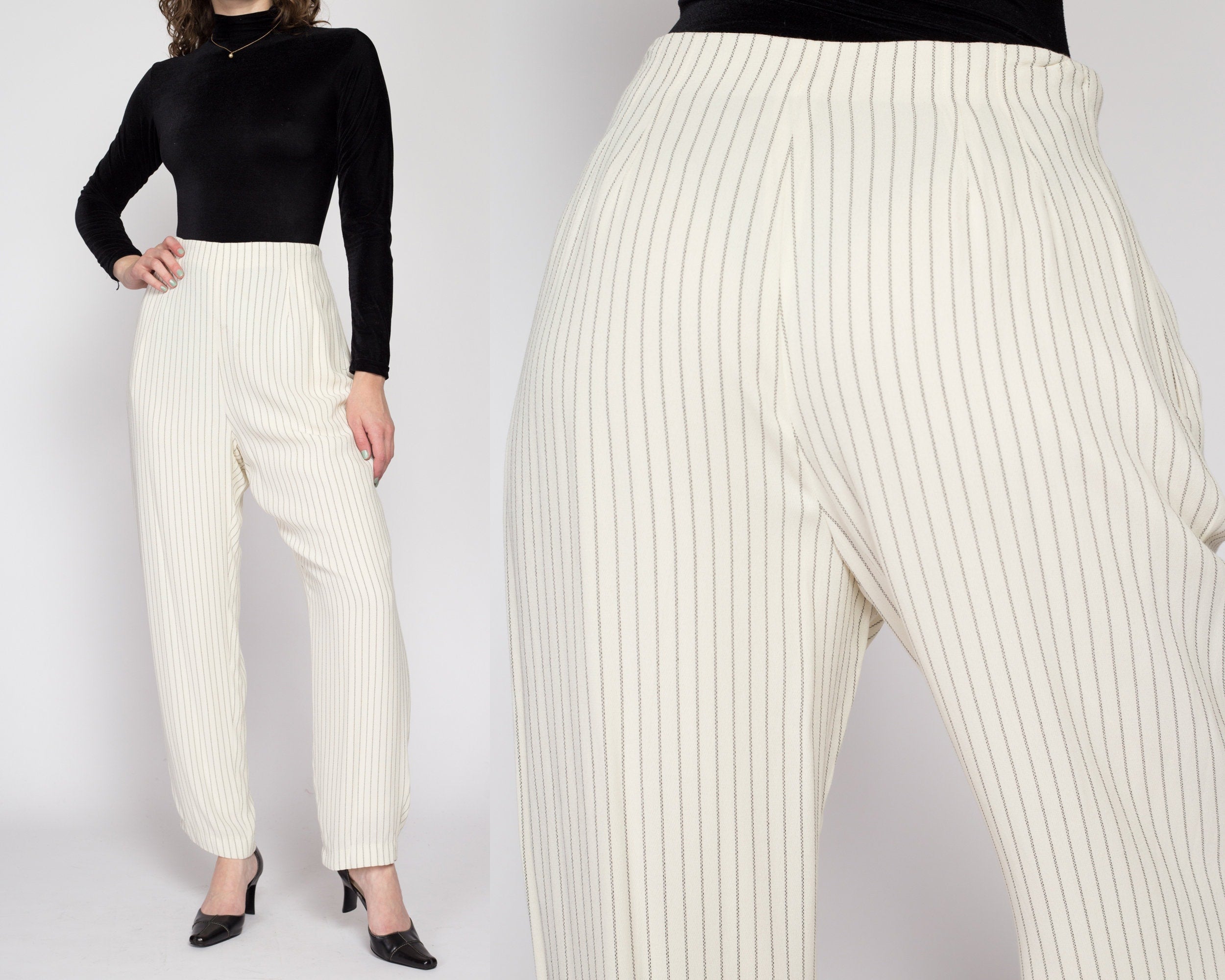 Buy Women Olive Regular Fit Stripe Casual Trousers Online - 751470 | Allen  Solly
