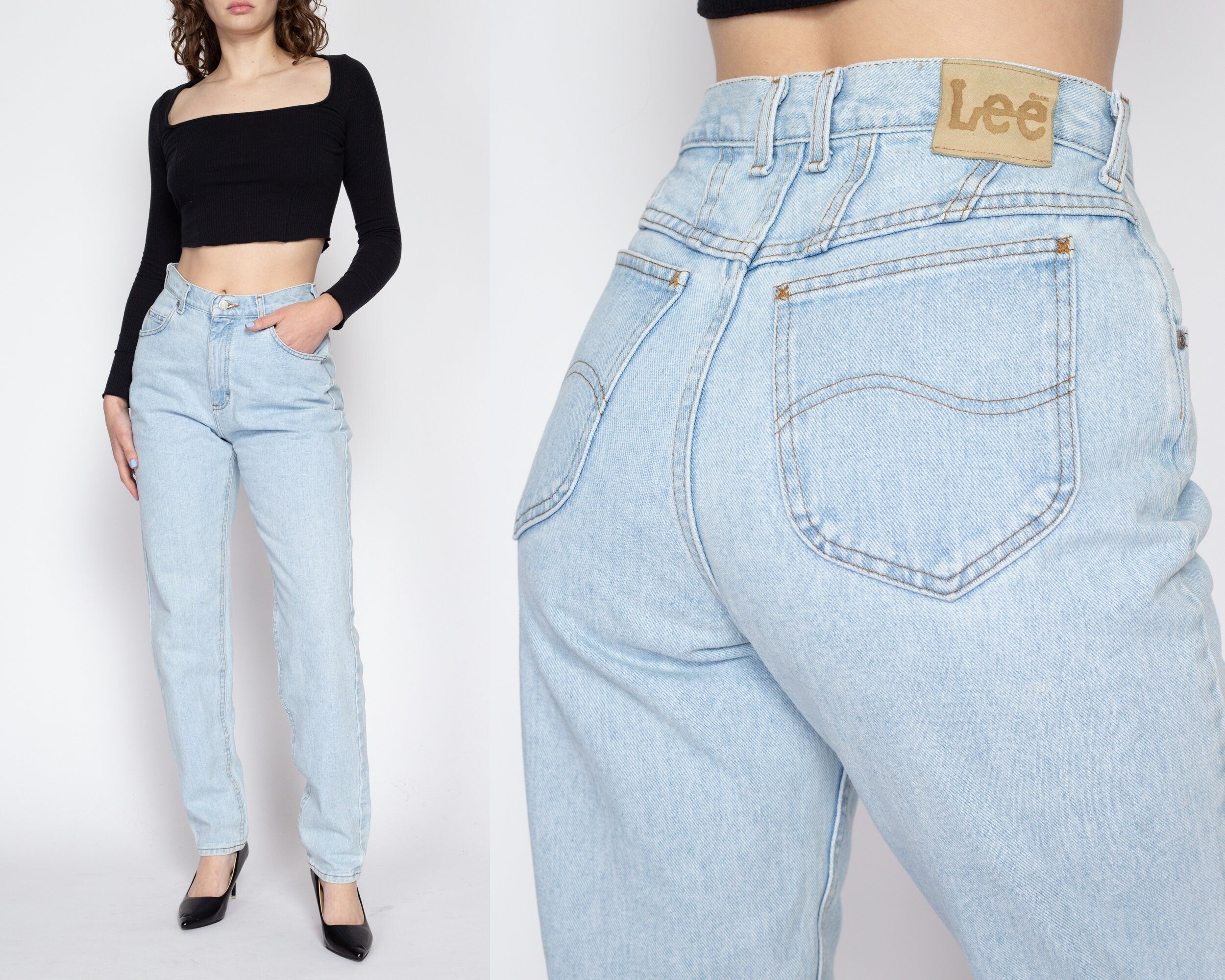 Vintage buy Lee High Waist Light Wash Jeans