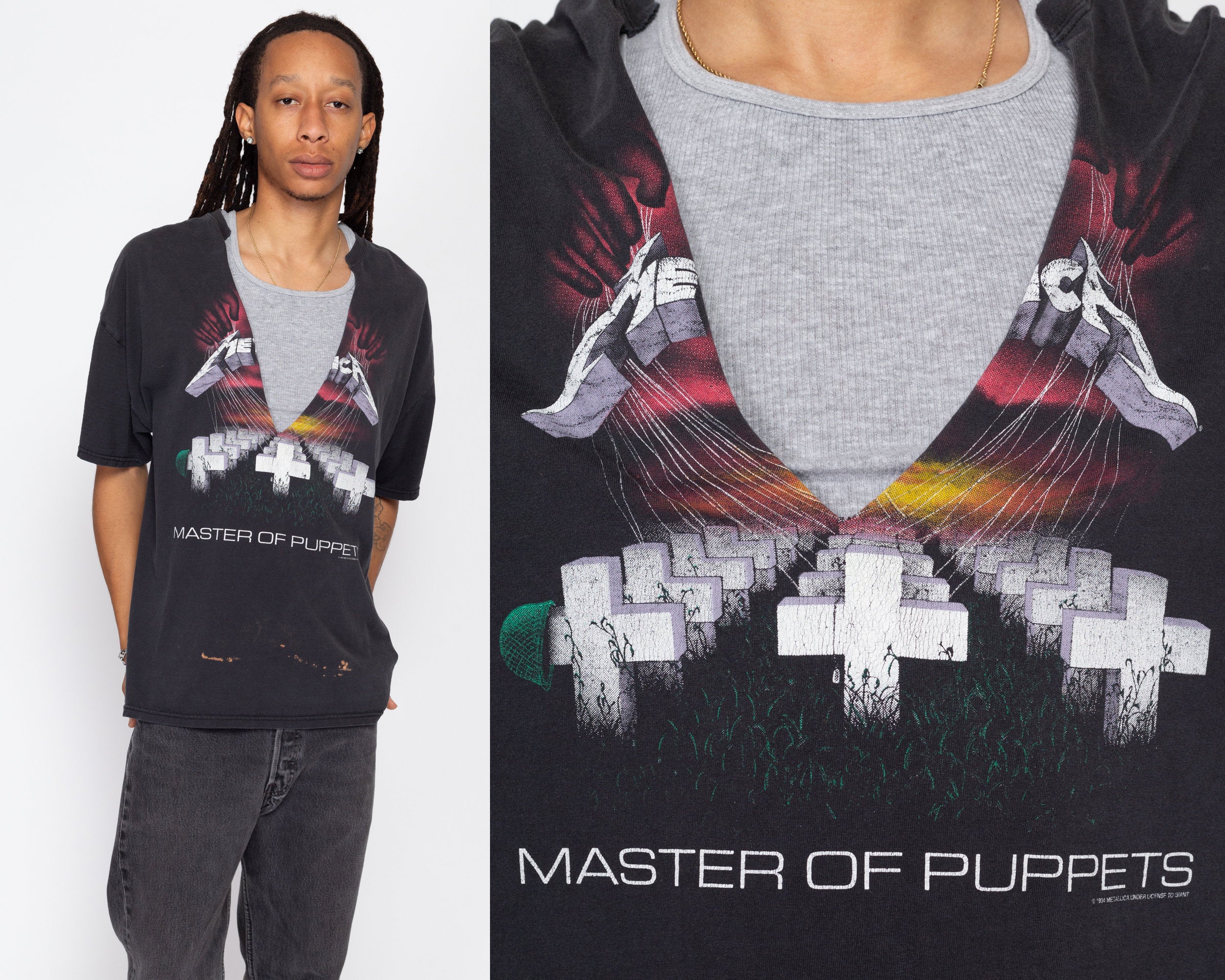 T shirt metallica master of online puppets