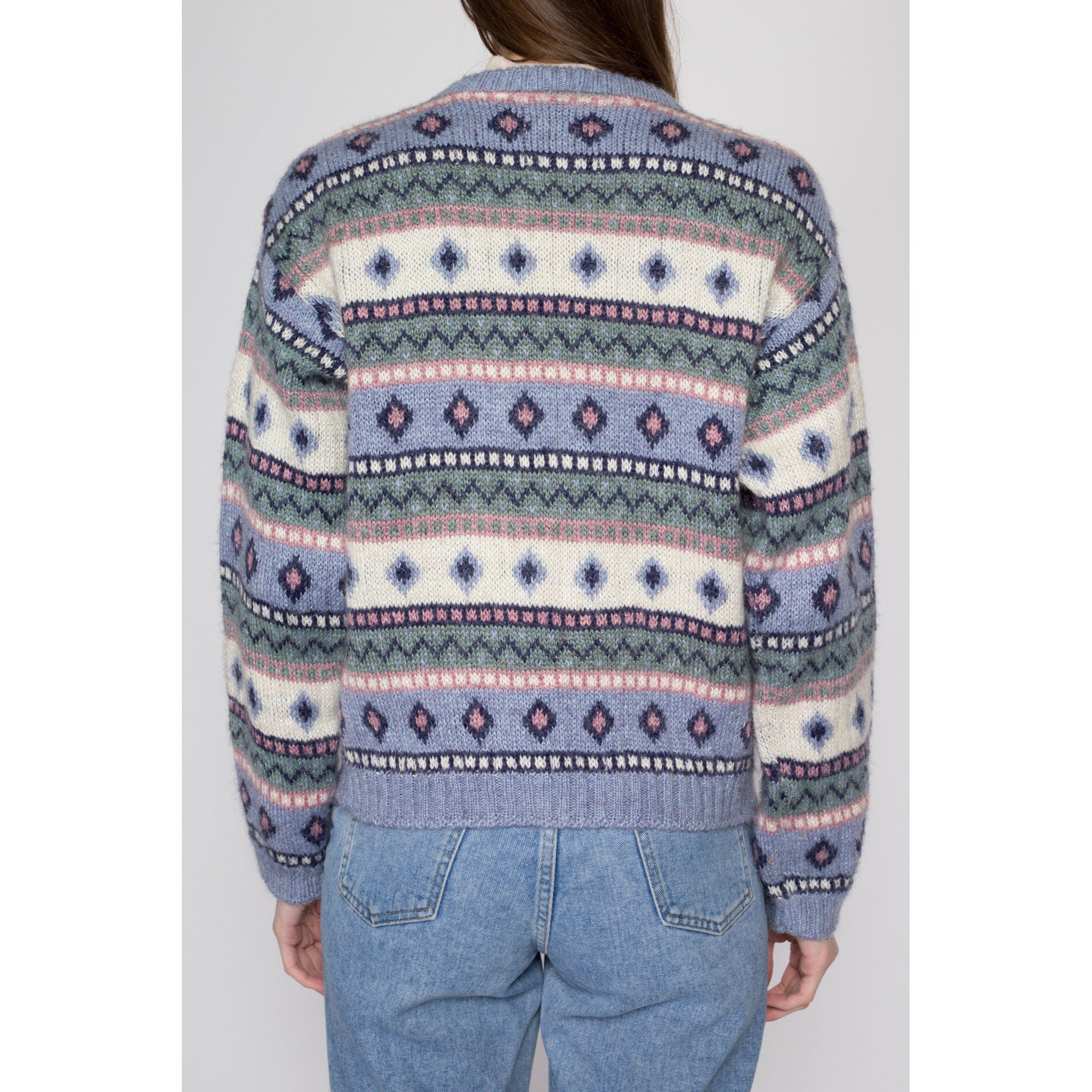 Ll bean fair isle on sale cardigan