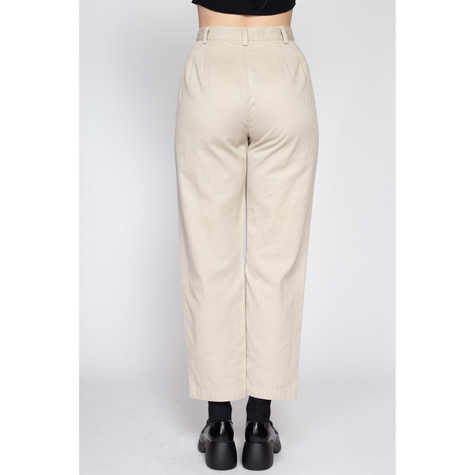 Small 90s Liz Claiborne Cotton Khaki High Waisted Pants 26.5 – Flying  Apple Vintage