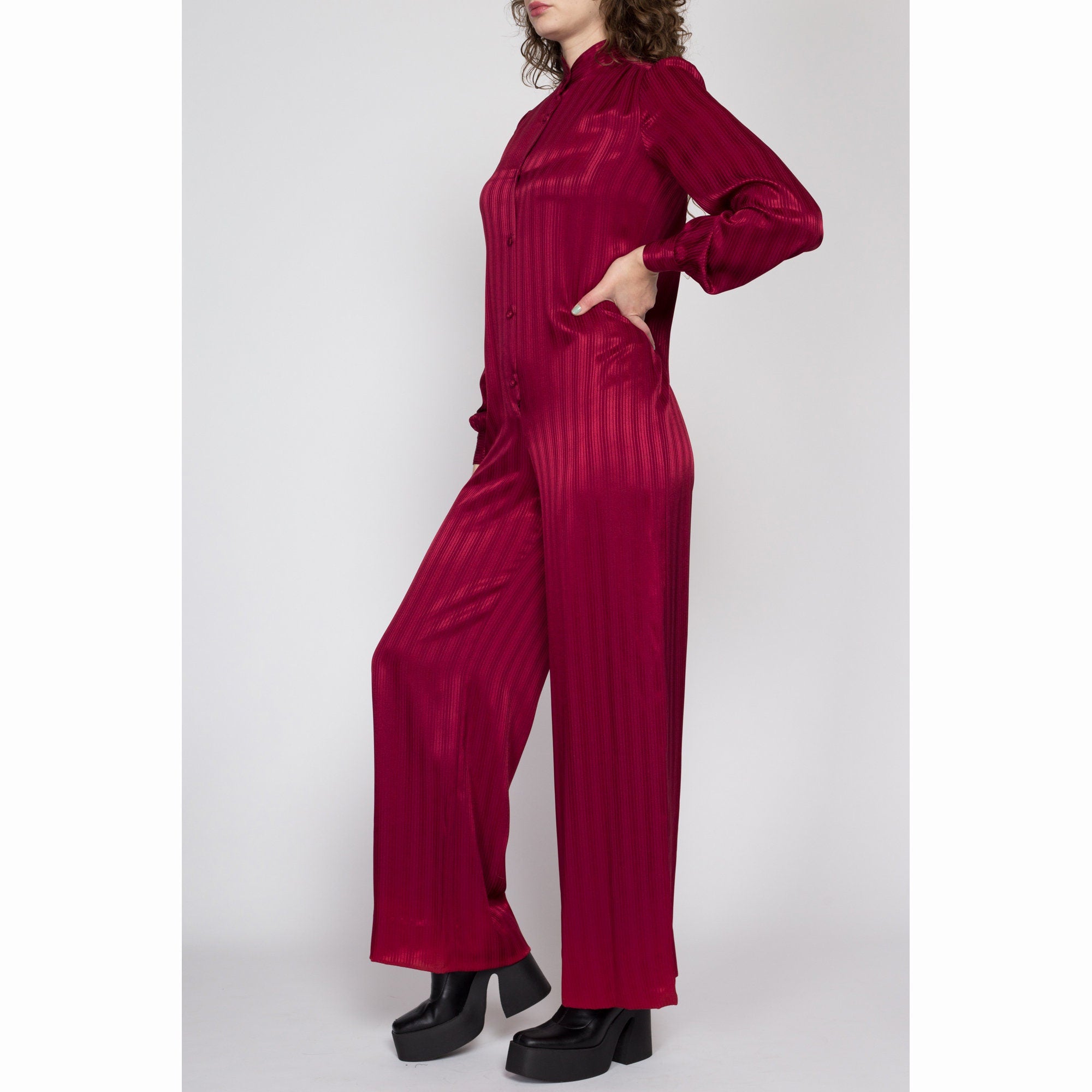 70s striped hot sale jumpsuit