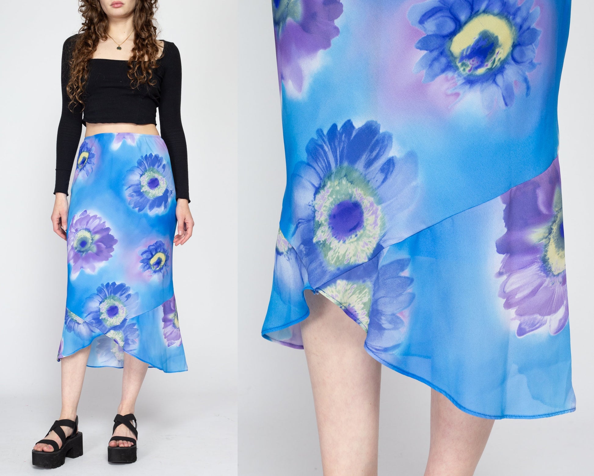 A Line Women Plain Long Denim Skirt, Size: Large at Rs 350/piece