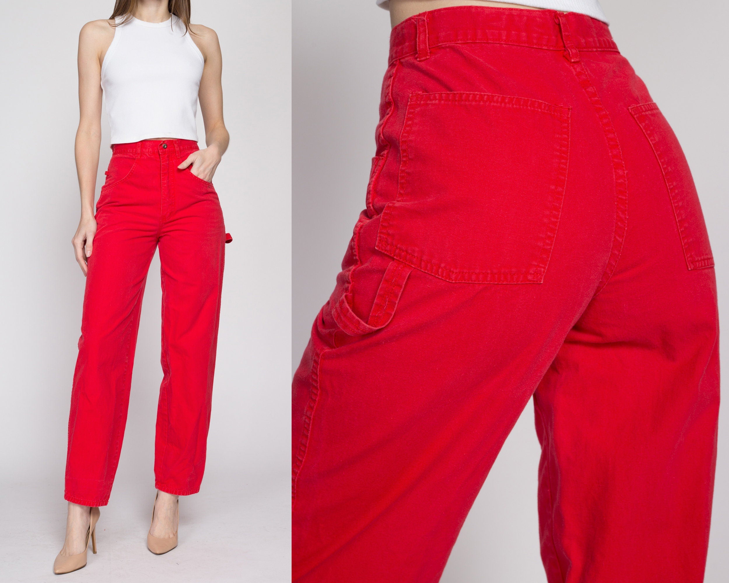 Mimi Red Carnival Sequin Tapered trousers – Isolated Heroes