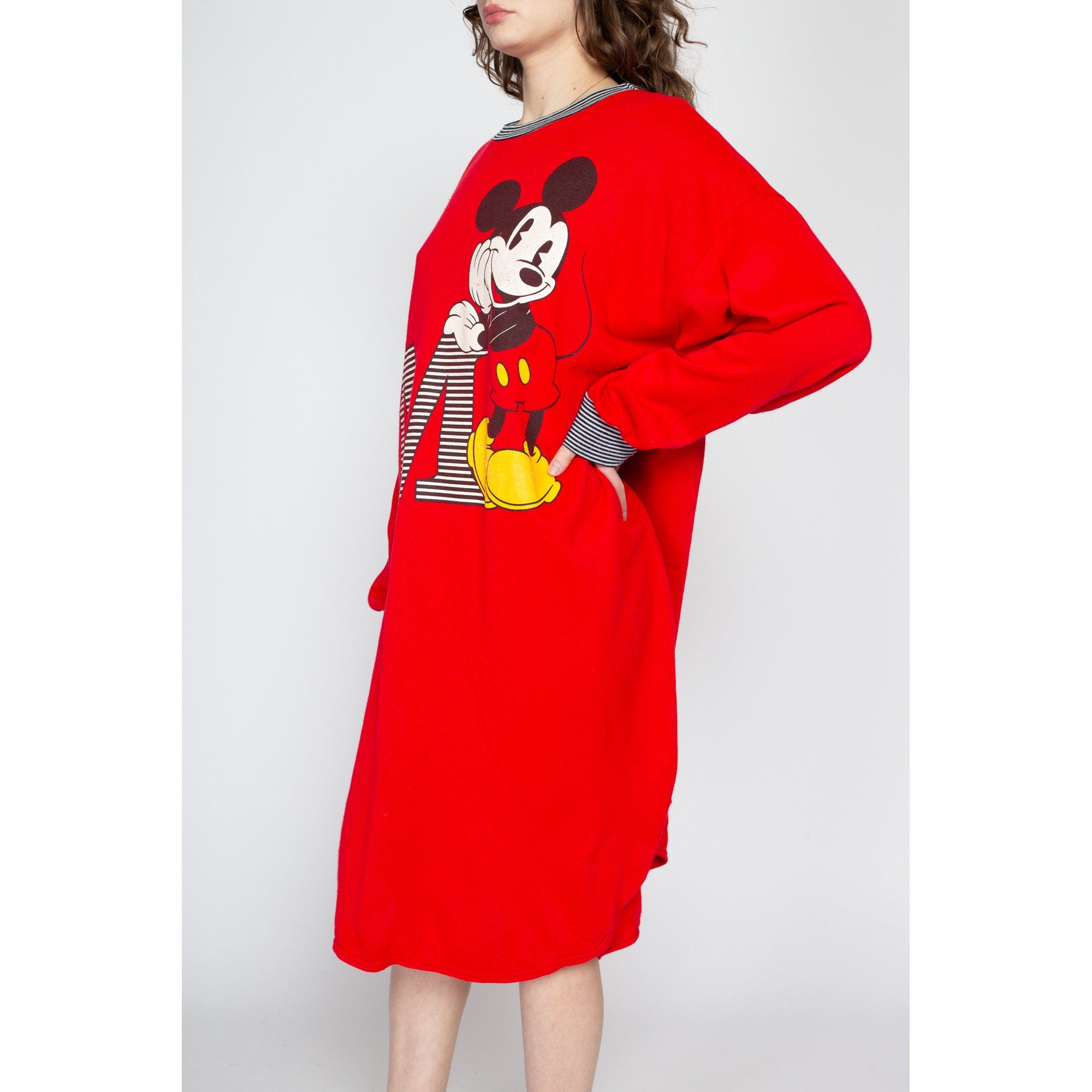 Mickey mouse sweatshirt on sale dress