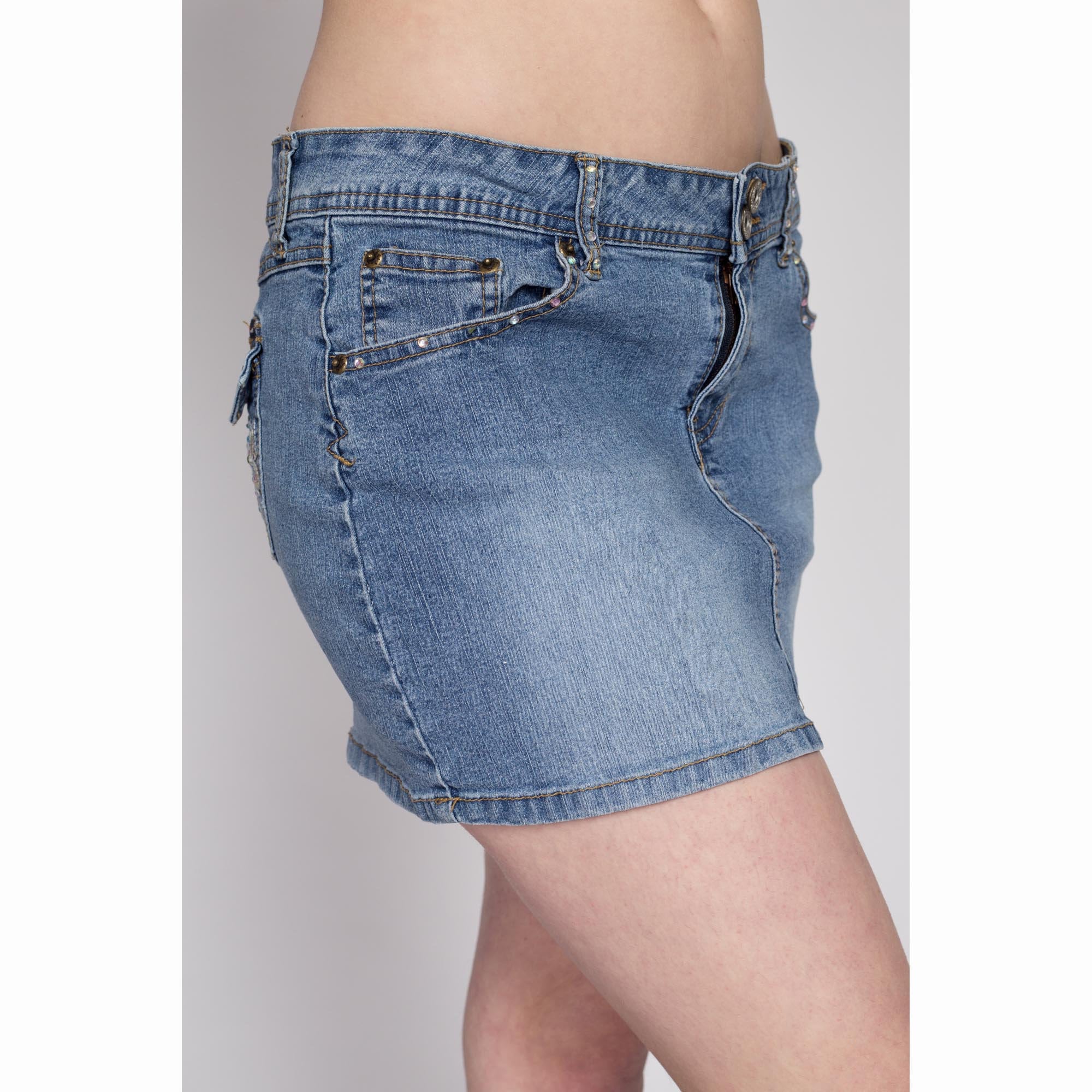 Jean mini skirt 90s best sale