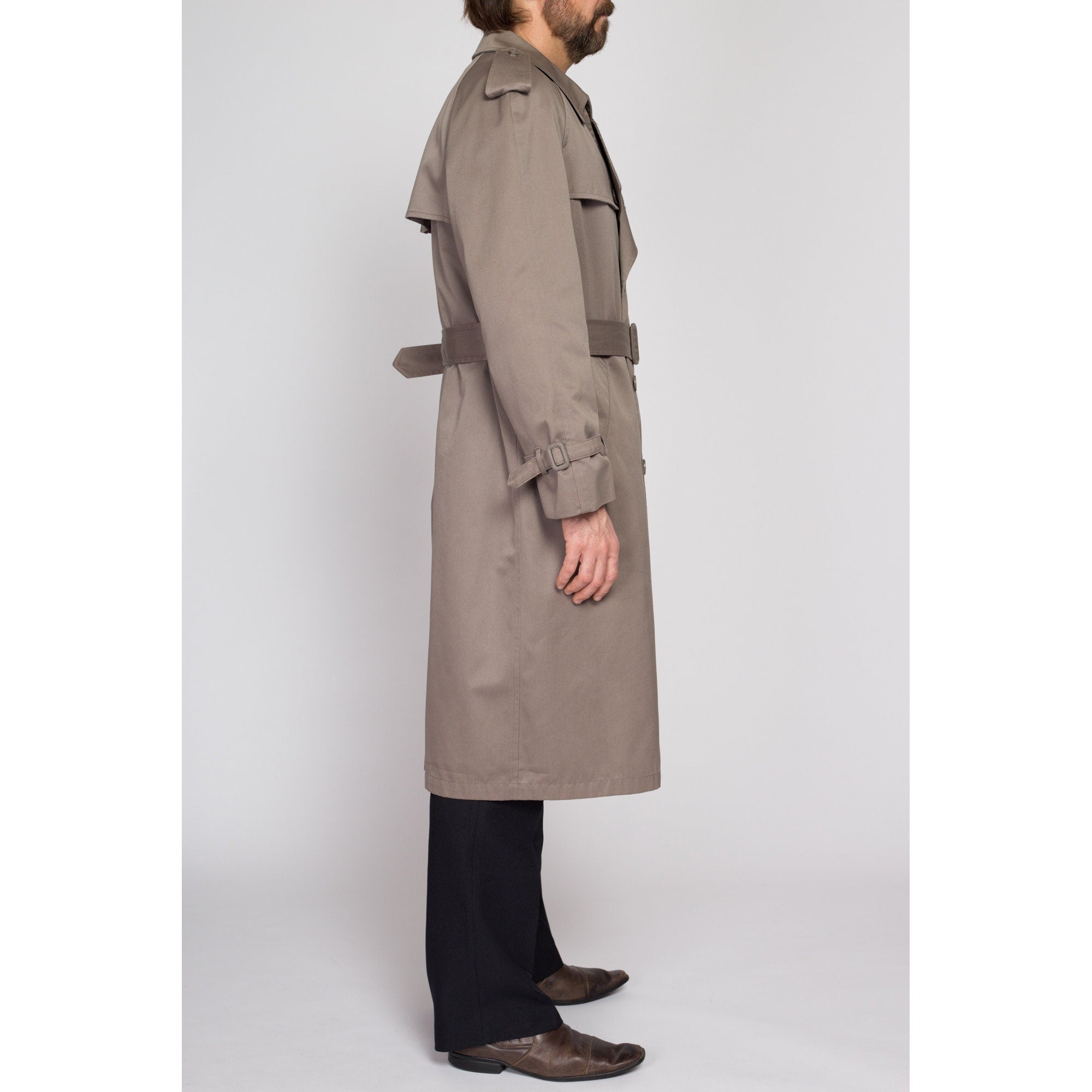 Towne london fog on sale trench coat mens