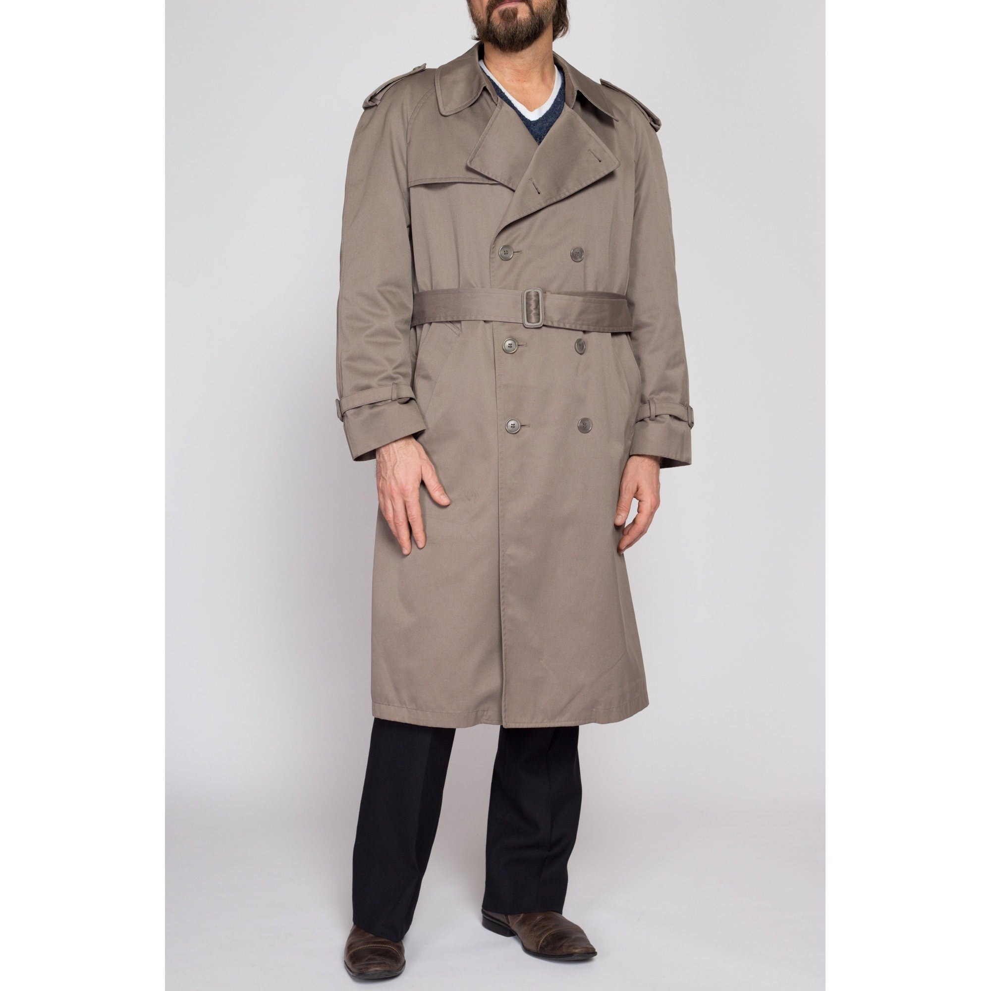 Towne london fog outlet trench coat mens