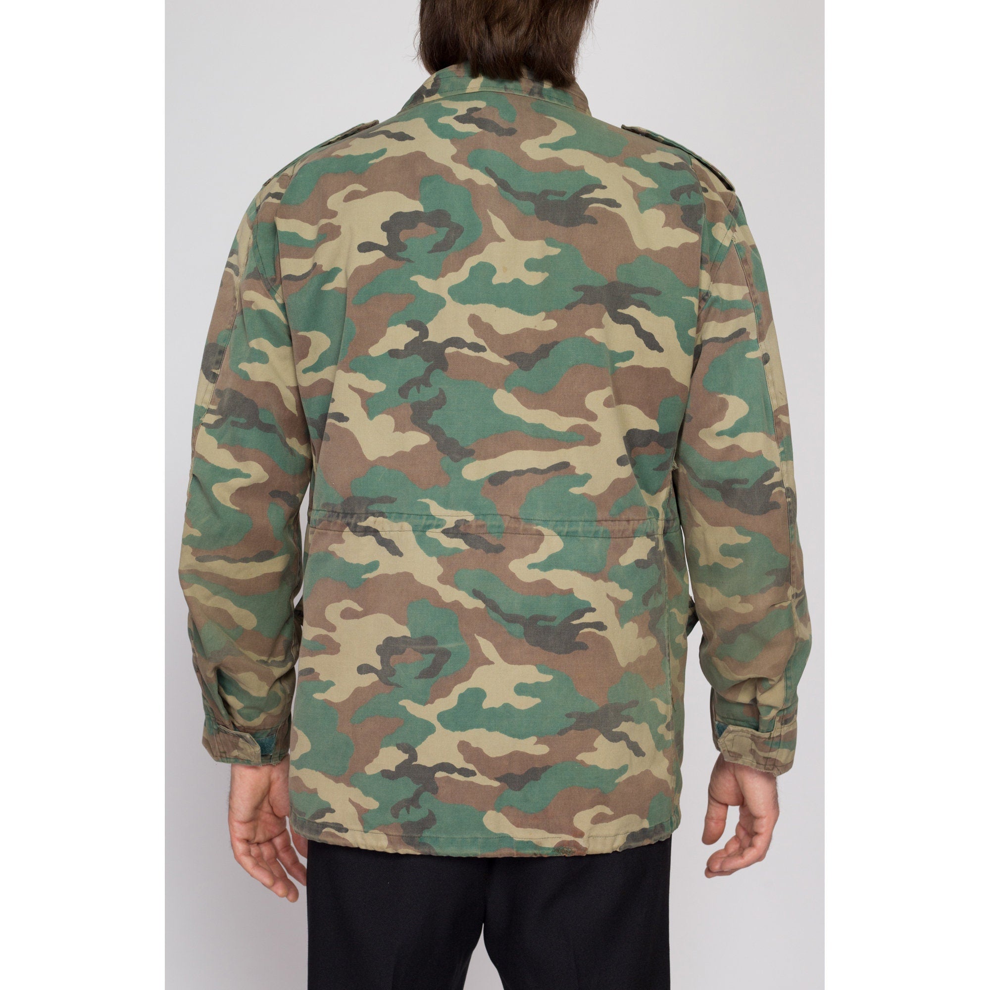 Medium 70s M65 Camo Army Field Jacket