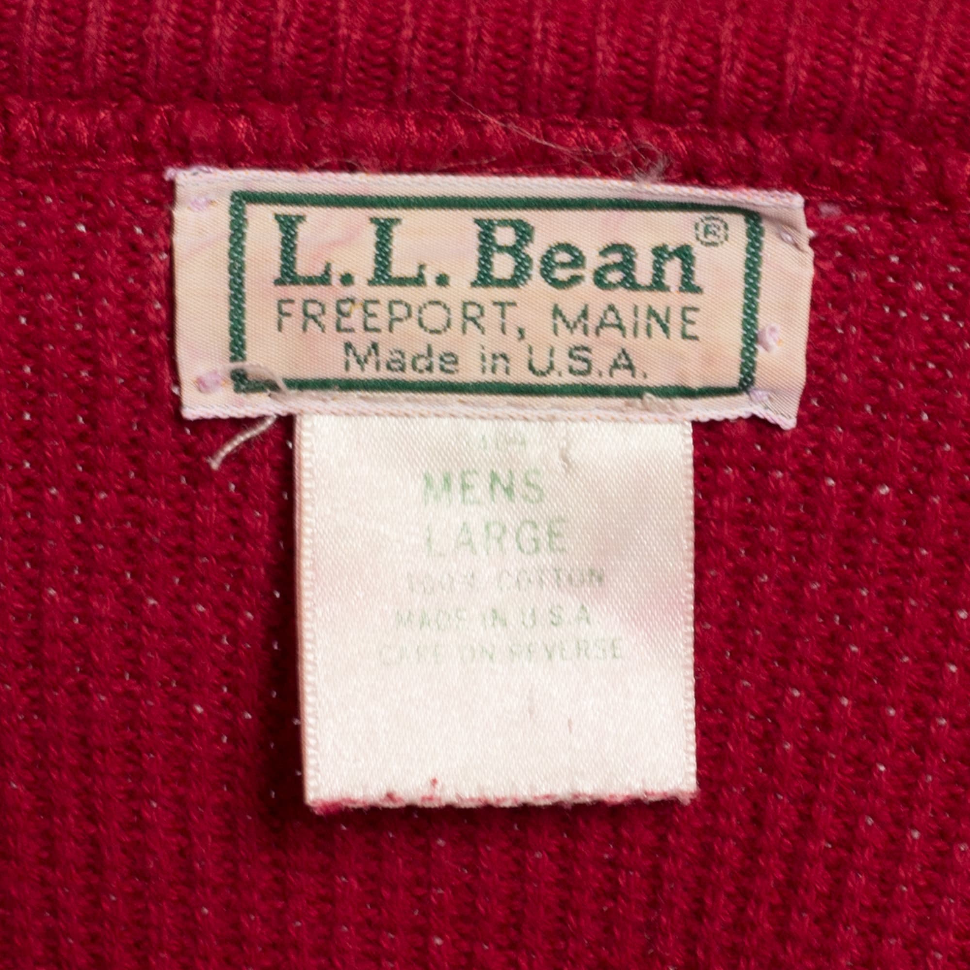 Vintage LL Bean popular sweater Large