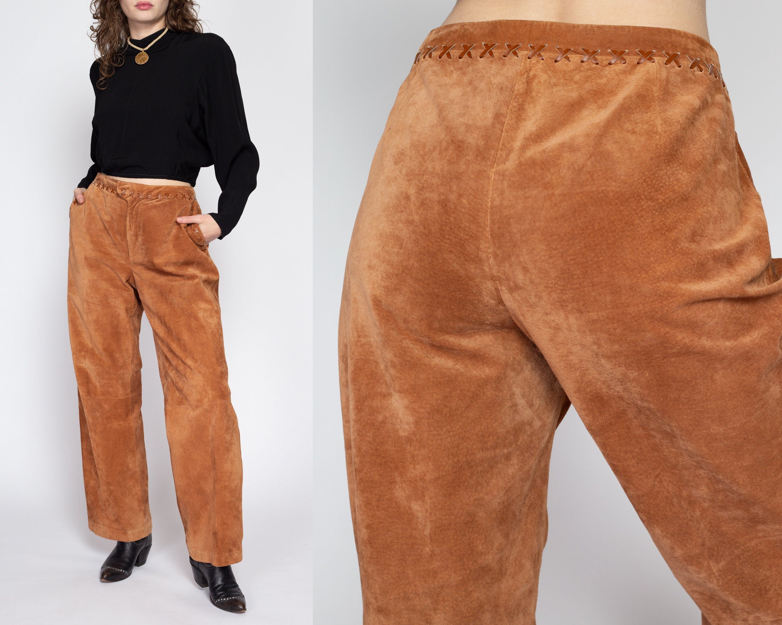 Vintage 80s/90s Orange 100% Silk Trousers Womens Size 2 - Etsy
