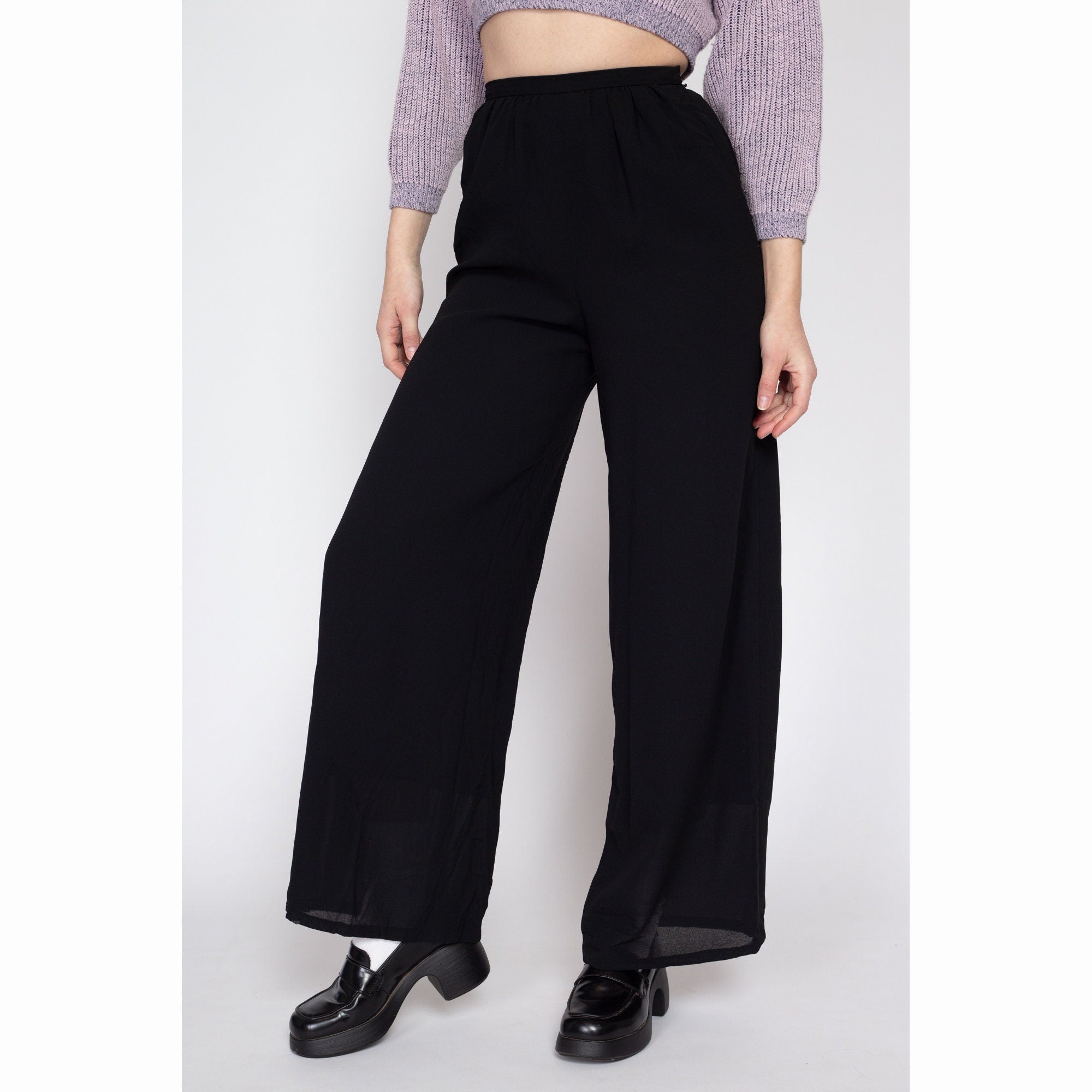 Akris Floretta Wide-Leg Sheer Trousers with Houndstooth Embroidery | Neiman  Marcus