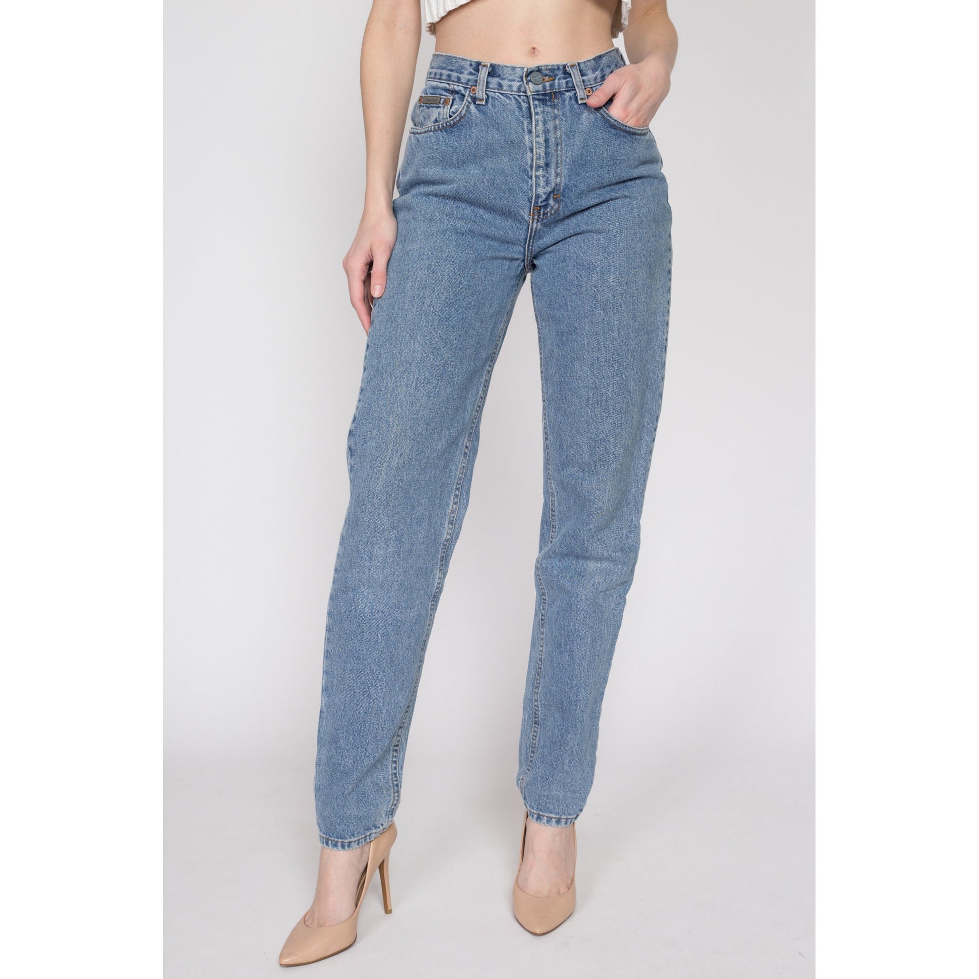 Small 90s Calvin Klein High Waisted Mom Jeans 27 – Flying Apple