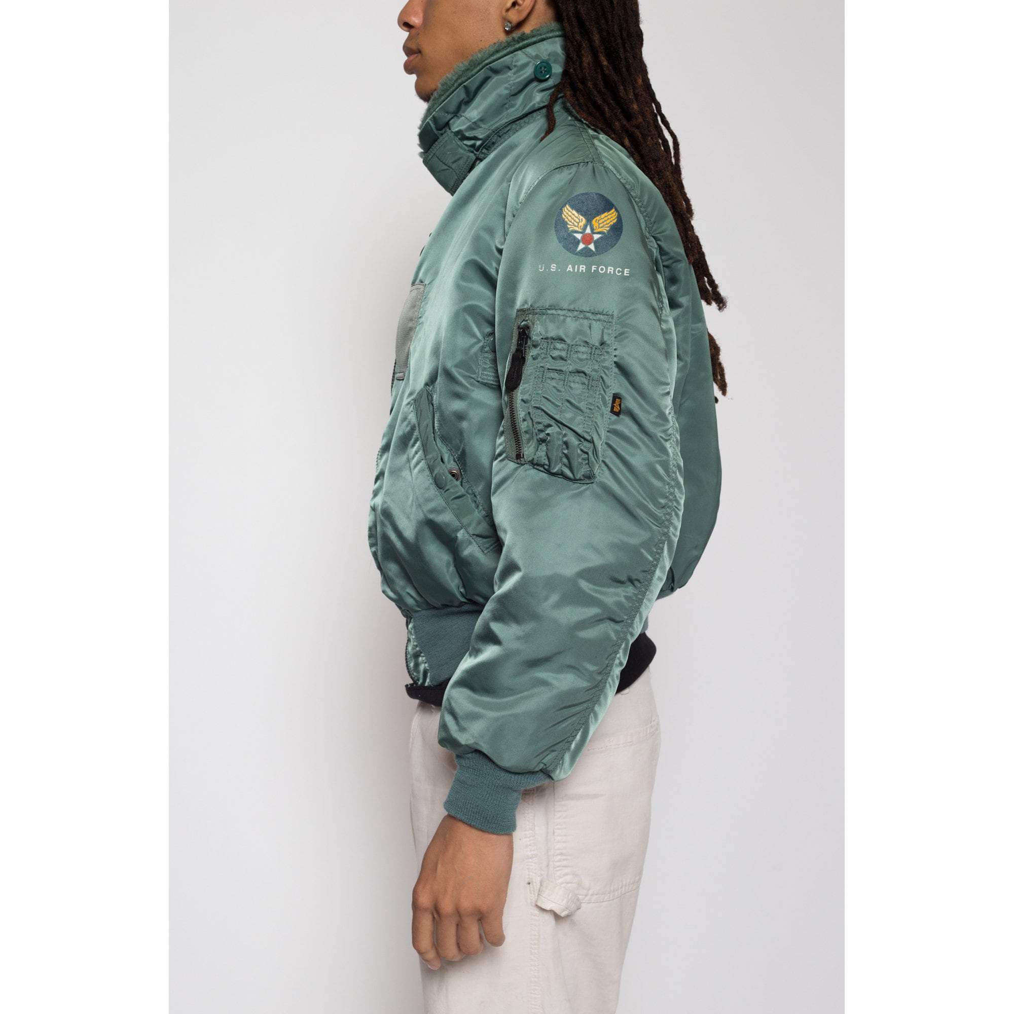 Medium Vintage USAF B-15D Alpha Industries Flight Jacket – Flying