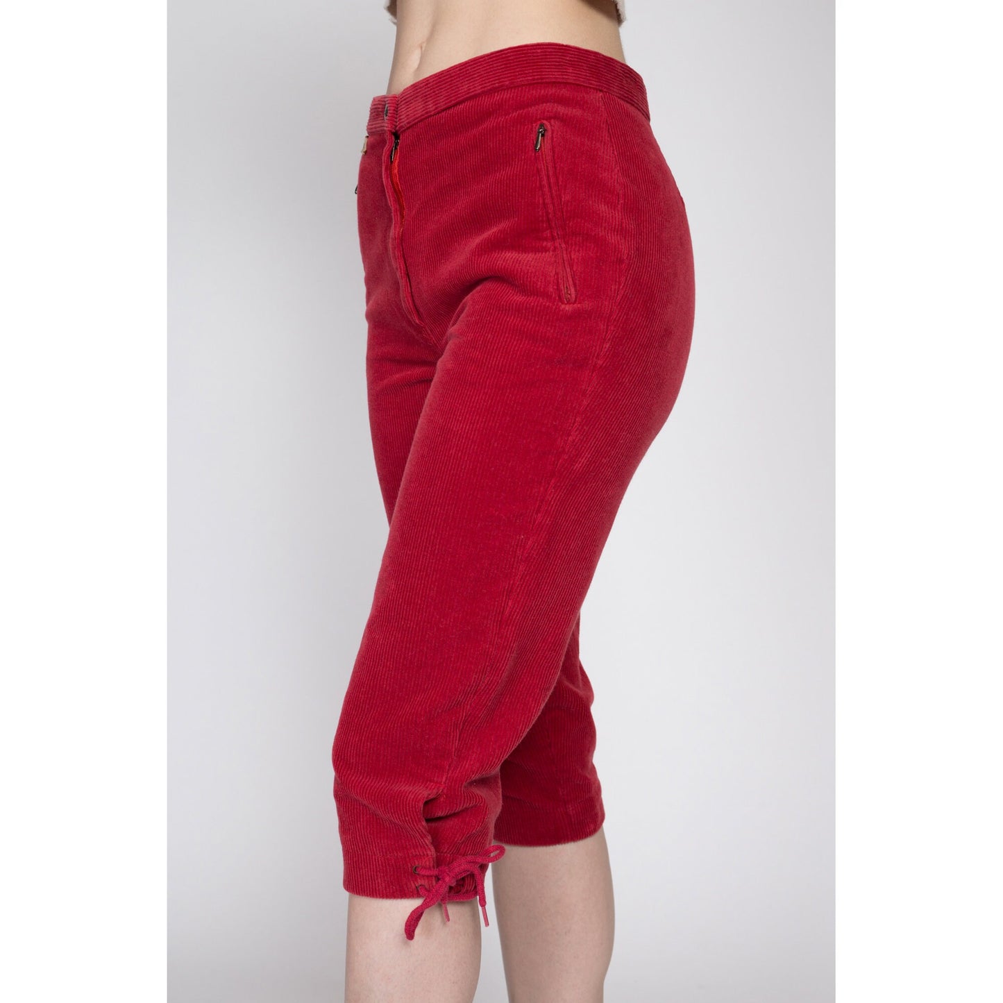 1950s Red Corduroy Capri Pants  xs/small – Birthday Life Vintage