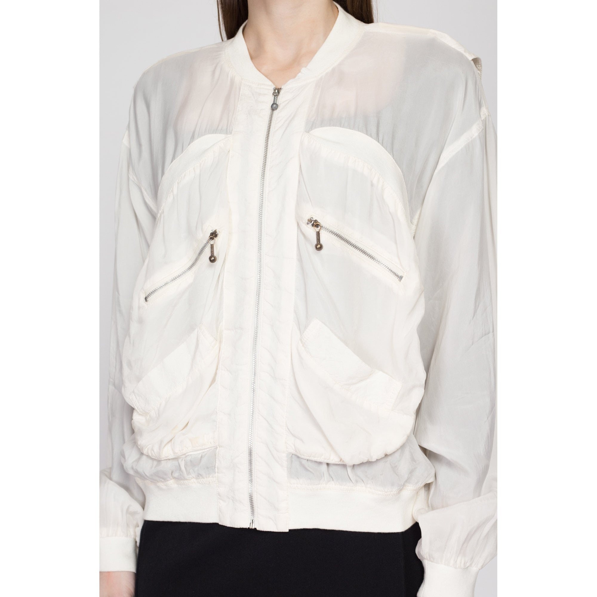 Sheer hotsell windbreaker jacket