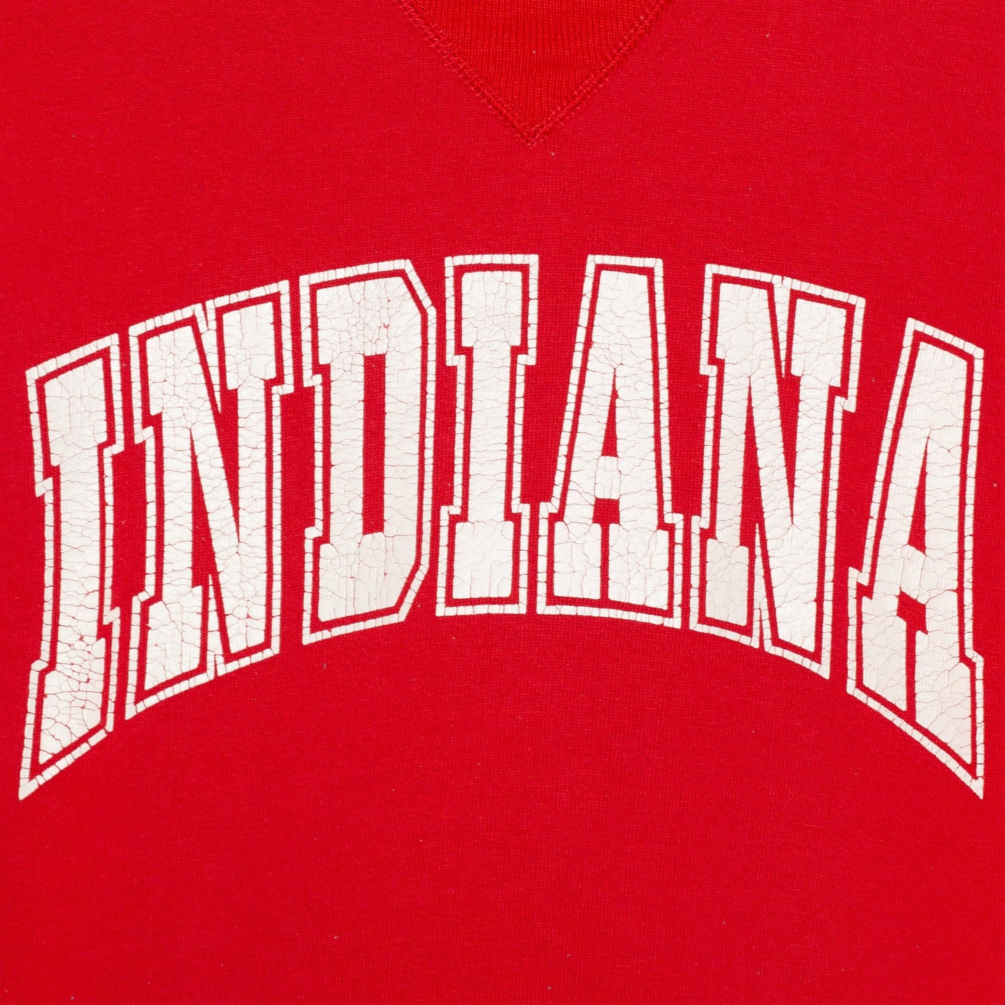 Medium 90s Indiana University Crewneck Sweatshirt | Vintage Red V Stitch Russell Athletic Graphic Collegiate Pullover