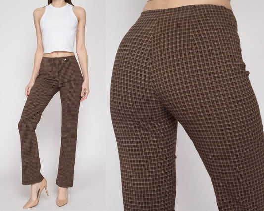 XS 80s Houndstooth Wool Trousers Petite 24.5 – Flying Apple Vintage