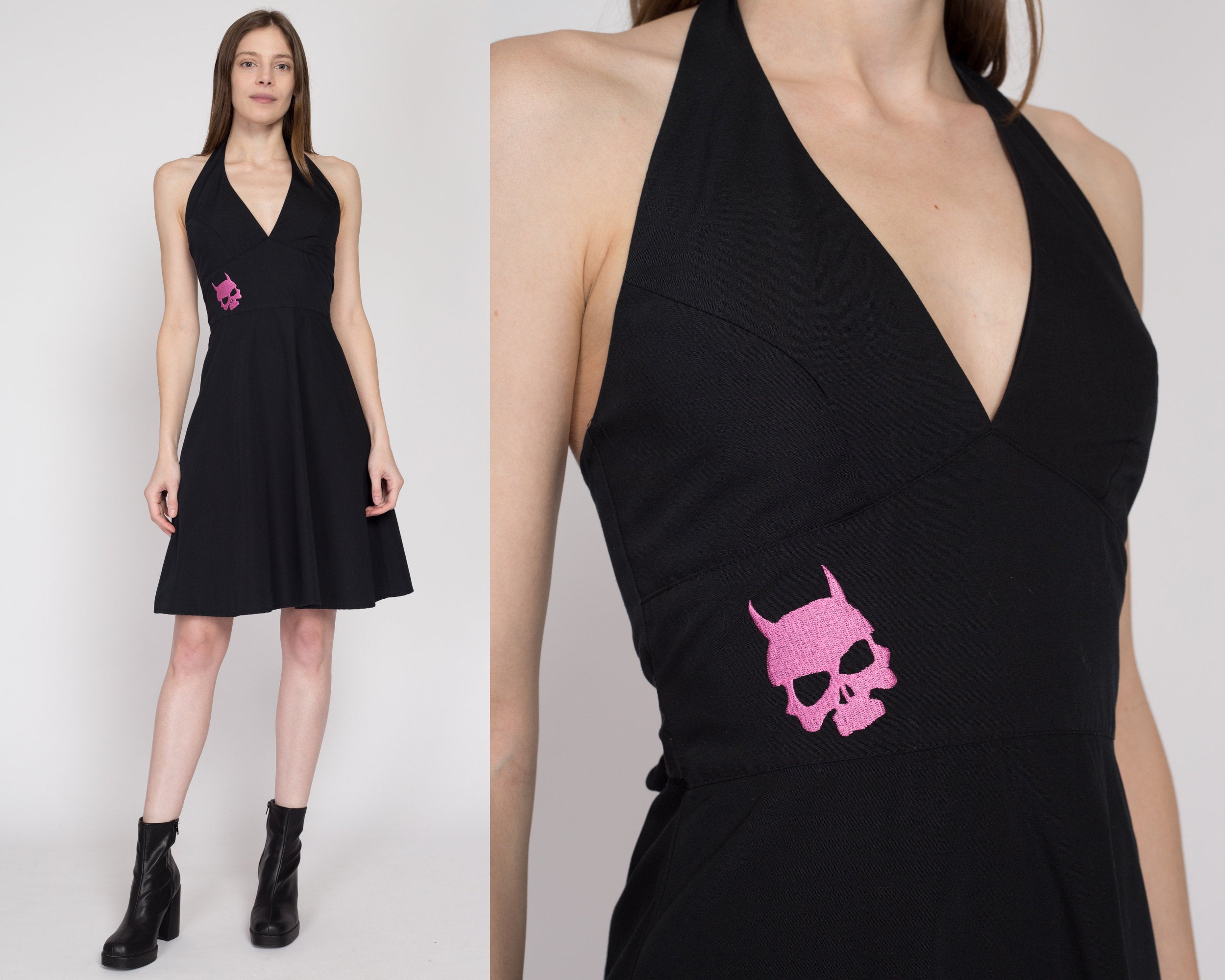 Skull Black Dress