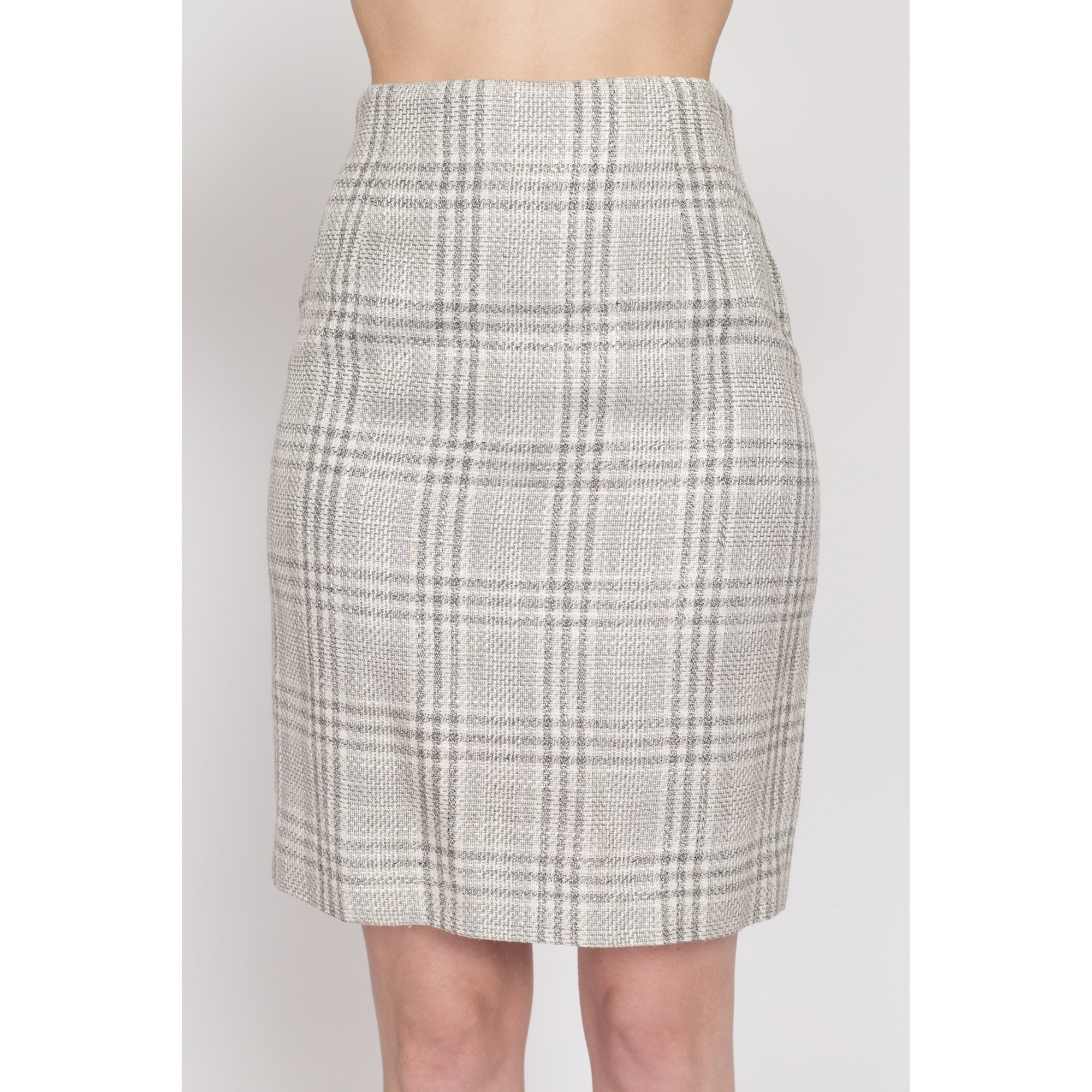 Grey plaid skirt 8x10 hotsell