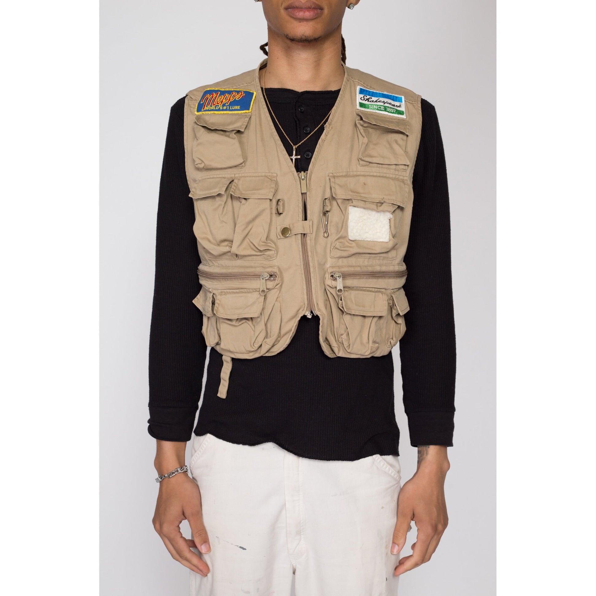 Remington Men's Size XL Tan Tactical Fly Fishing Khaki Vest w