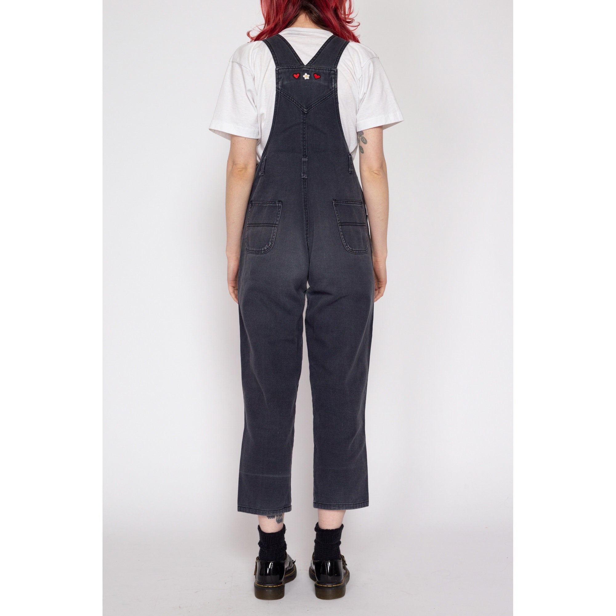 Petite XS 90s Tweety Bird Faded Black Denim Overalls – Flying ...