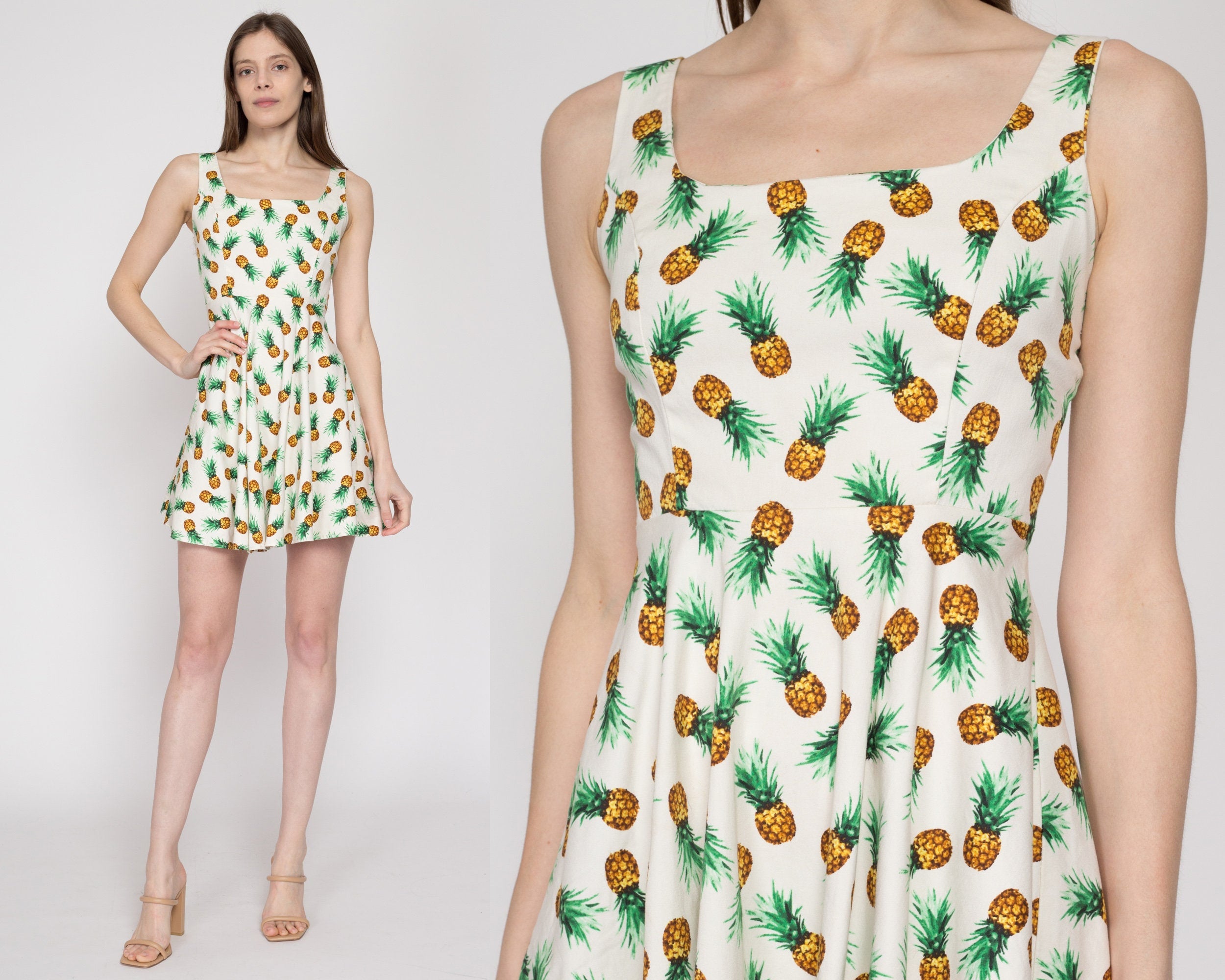 Pineapple Print Dress hotsell